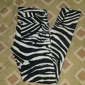 Zebra Print Jeans